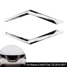 Load image into Gallery viewer, Pair Car Front Grille Decoration Cover Trim Grilles Stickers Chrome ABS for Nissan X-trail XTrail T32 2014-2017