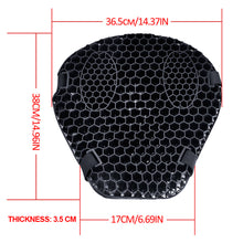 Load image into Gallery viewer, 2Pcs/Set Motorcycle Seat Cushion Air Mesh Fabric Comfort Honeycomb Autobike Shock Absorbing Decompression Cover Pressure Relief Cushion