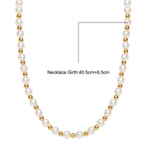 Load image into Gallery viewer, Vintage Pearl Necklace Creative Simple Small Fresh Pearl Clavicle Chain Necklace Jewelry Accessories
