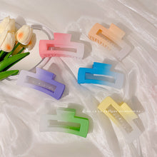 Load image into Gallery viewer, Candy Gradient Hair Clip Large Frosted Hairpin Shark Clip Headgear Colorful Hairpin Simple Fashion Hair Accessories