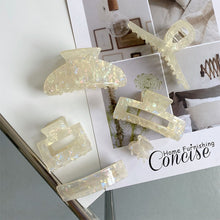Load image into Gallery viewer, Acetate Plate Hair Clip Shark Clip Hairpin Simple Temperament Hair Clip All-match Hair Accessories