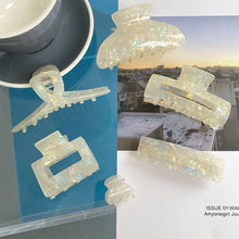 Load image into Gallery viewer, Acetate Plate Hair Clip Shark Clip Hairpin Simple Temperament Hair Clip All-match Hair Accessories