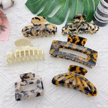 Load image into Gallery viewer, Acetate Plate Hair Clip Hairpin Simple Temperament Hollow Hair Clip All-match Hair Accessories for Women