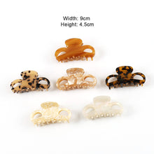 Load image into Gallery viewer, Acetate Plate Hair Clip Hairpin Simple Temperament Hollow Hair Clip All-match Hair Accessories for Women