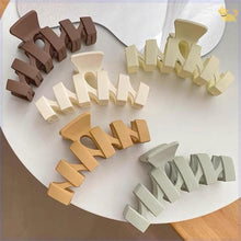 Load image into Gallery viewer, Frosted Cream Hair Clip Cute Wavy All-match Grab Clip Hairpin Simple Fashion Simple Hair Accessories for Women