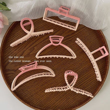 Load image into Gallery viewer, Frosted Metal Gradient Shark Clip Hair Clip Temperament Simple Grab Clip Niche Hair Accessories for Women