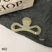 Load image into Gallery viewer, Mustard Green Hair Clip Mori Temperament Hair Clip Acrylic Plate Hair Hairpin Simple Hair Accessories