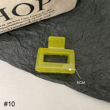 Load image into Gallery viewer, Mustard Green Hair Clip Mori Temperament Hair Clip Acrylic Plate Hair Hairpin Simple Hair Accessories