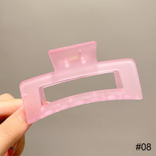Load image into Gallery viewer, Candy Color Plate Hair Grab Clip Acrylic Hairpin Fashion Temperament Headdress Hair Clip Hair Accessories for Women