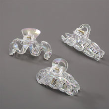 Load image into Gallery viewer, Women Laser Colorful Transparent Hair Clip Fashion All-match Simple Hair Clip Hairpin Hair Accessories