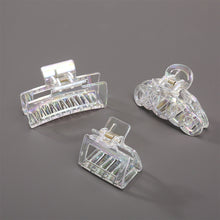 Load image into Gallery viewer, Women Laser Colorful Transparent Hair Clip Fashion All-match Simple Hair Clip Hairpin Hair Accessories
