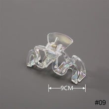 Load image into Gallery viewer, Women Laser Colorful Transparent Hair Clip Fashion All-match Simple Hair Clip Hairpin Hair Accessories