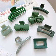 Load image into Gallery viewer, Green Hair Clip Hairpin Acrylic Simple Headgear Hair Clip Hairpin Temperament All-match Hair Accessories