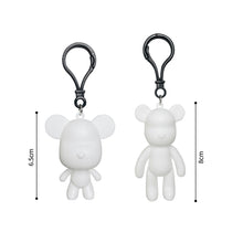 Load image into Gallery viewer, 6.5cm/8cm Fluid Bear Set Handmade DIY Graffiti Bearbrick Keychain Manual Parent-child Toys Fluid Painting Violent Bear