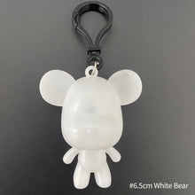Load image into Gallery viewer, 6.5cm/8cm Fluid Bear Set Handmade DIY Graffiti Bearbrick Keychain Manual Parent-child Toys Fluid Painting Violent Bear