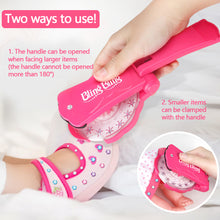 Load image into Gallery viewer, 180 Gems Kit Shining Diamond Hair Decoration Stapler Machine Girls Hair Makeup Play Rhinestone Ornament Machine Jewel Toy