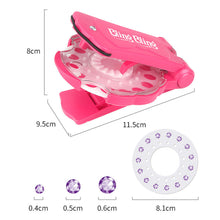 Load image into Gallery viewer, 180 Gems Kit Shining Diamond Hair Decoration Stapler Machine Girls Hair Makeup Play Rhinestone Ornament Machine Jewel Toy