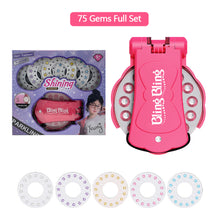 Load image into Gallery viewer, 180 Gems Kit Shining Diamond Hair Decoration Stapler Machine Girls Hair Makeup Play Rhinestone Ornament Machine Jewel Toy