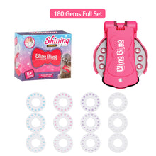 Load image into Gallery viewer, 180 Gems Kit Shining Diamond Hair Decoration Stapler Machine Girls Hair Makeup Play Rhinestone Ornament Machine Jewel Toy