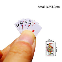 Load image into Gallery viewer, Mini Poker Playing Cards Random Funny Models Poler Cute Miniature Games 1:12 Doll Toys Decorative Dollhouse Accessories