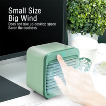 Load image into Gallery viewer, Mini Air Conditioner Air Cooler Fan USB Chargeable Portable Air Conditioner 3 Gear Air Cooling Fan Office Desktop Fan