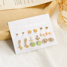 Load image into Gallery viewer, Creative Simple Stud Earrings Set Cute Elephant Pearl Earrings Fashion Temperament Earrings Jewelry Accessories