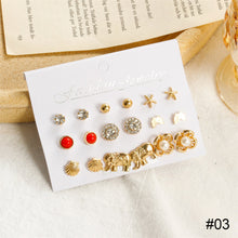 Load image into Gallery viewer, Creative Simple Stud Earrings Set Cute Elephant Pearl Earrings Fashion Temperament Earrings Jewelry Accessories