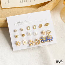 Load image into Gallery viewer, Creative Simple Stud Earrings Set Cute Elephant Pearl Earrings Fashion Temperament Earrings Jewelry Accessories