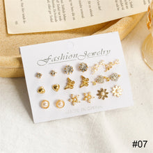 Load image into Gallery viewer, Creative Simple Stud Earrings Set Cute Elephant Pearl Earrings Fashion Temperament Earrings Jewelry Accessories