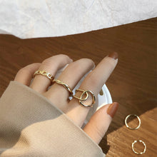 Load image into Gallery viewer, Personalized Simple Ring Set Creative Joint Ring Stacking Ring Temperament Jewelry Accessories Gift