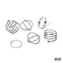Load image into Gallery viewer, Personalized Simple Ring Set Creative Joint Ring Stacking Ring Temperament Jewelry Accessories Gift