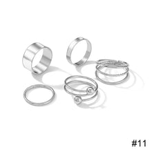 Load image into Gallery viewer, Personalized Simple Ring Set Creative Joint Ring Stacking Ring Temperament Jewelry Accessories Gift