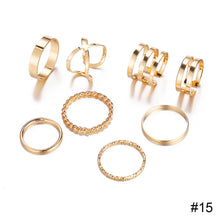Load image into Gallery viewer, Personalized Simple Ring Set Creative Joint Ring Stacking Ring Temperament Jewelry Accessories Gift