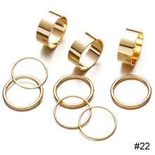 Load image into Gallery viewer, Personalized Simple Ring Set Creative Joint Ring Stacking Ring Temperament Jewelry Accessories Gift