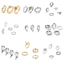 Load image into Gallery viewer, Creative Simple Retro Open Heart Ring Set Hollow Niche Design Ring Women Jewelry Accessories Gift