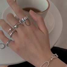 Load image into Gallery viewer, Creative Simple Retro Open Heart Ring Set Hollow Niche Design Ring Women Jewelry Accessories Gift