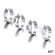 Load image into Gallery viewer, Creative Simple Retro Open Heart Ring Set Hollow Niche Design Ring Women Jewelry Accessories Gift