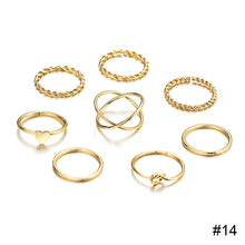 Load image into Gallery viewer, Creative Simple Retro Open Heart Ring Set Hollow Niche Design Ring Women Jewelry Accessories Gift