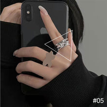Load image into Gallery viewer, Personalized Niche Design Ring Irregular Opening Adjustable Ring Plain Circle Texture Ring Jewelry Accessories
