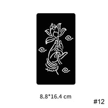 Load image into Gallery viewer, Three-layer Hollow Adhesive Tattoo Inkjet Template Decal Temporary Body Art Tattoo Template Sticker for Women Men