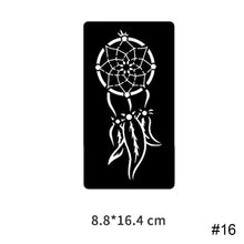 Load image into Gallery viewer, Three-layer Hollow Adhesive Tattoo Inkjet Template Decal Temporary Body Art Tattoo Template Sticker for Women Men