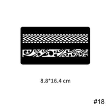 Load image into Gallery viewer, Three-layer Hollow Adhesive Tattoo Inkjet Template Decal Temporary Body Art Tattoo Template Sticker for Women Men