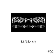 Load image into Gallery viewer, Three-layer Hollow Adhesive Tattoo Inkjet Template Decal Temporary Body Art Tattoo Template Sticker for Women Men