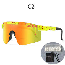 Load image into Gallery viewer, Large Frame Colorful Polarized Sunglasses Sports Sunglasses Outdoor UV Protection Sunglasses Cycling Sunglasses