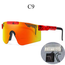 Load image into Gallery viewer, Large Frame Colorful Polarized Sunglasses Sports Sunglasses Outdoor UV Protection Sunglasses Cycling Sunglasses
