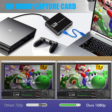 Load image into Gallery viewer, 4K Video Capture Card USB 3.0 USB2.0 HDMI-compatible Grabber Recorder for PS4 Game DVD Camcorder Camera Recording Live Streaming