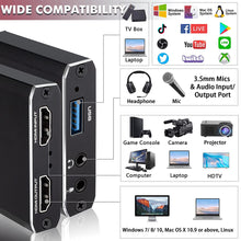 Load image into Gallery viewer, 4K Video Capture Card USB 3.0 USB2.0 HDMI-compatible Grabber Recorder for PS4 Game DVD Camcorder Camera Recording Live Streaming