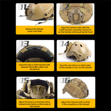 Load image into Gallery viewer, Tactical Hunting Helmet Cover For Fast MH PJ BJ Helmet Airsoft Paintball Army Helmet Cover Military CS Accessories