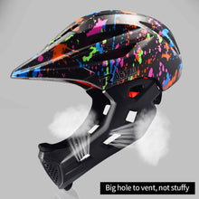 Load image into Gallery viewer, Full Face Detachable Multi-purpose Helmet Racing Bike Helmet Adjustable Kids Cycling Helmet MTB Road Mountain Bicycle Helmet