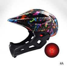 Load image into Gallery viewer, Full Face Detachable Multi-purpose Helmet Racing Bike Helmet Adjustable Kids Cycling Helmet MTB Road Mountain Bicycle Helmet